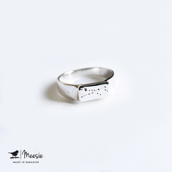 Ring Sterrenbeeld Stier zilver Ring Sterrenbeeld Stier zilver